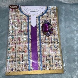 Papyrus Mother’s Day card dimensional wearable new